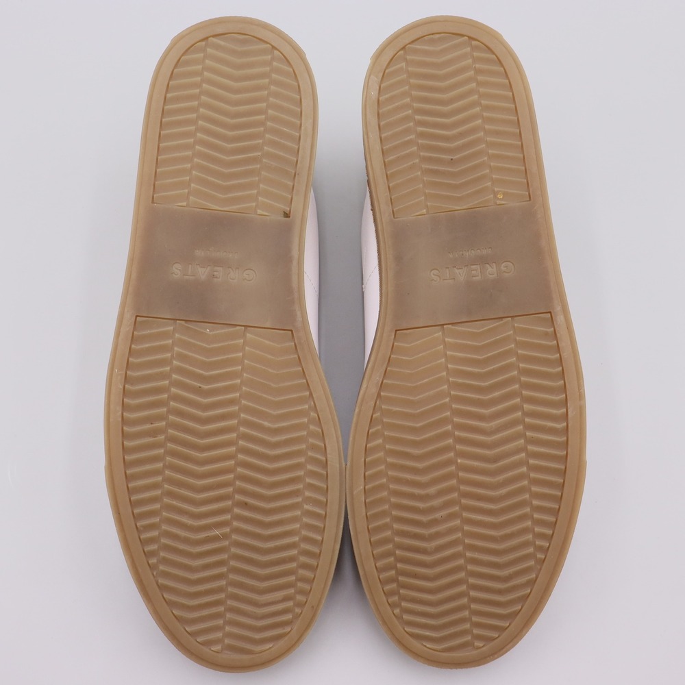 GREATS Royale Sneakers White/Gum Sole Men's Size 12 US Low Top Casual Sneakers - Picture 9 of 9